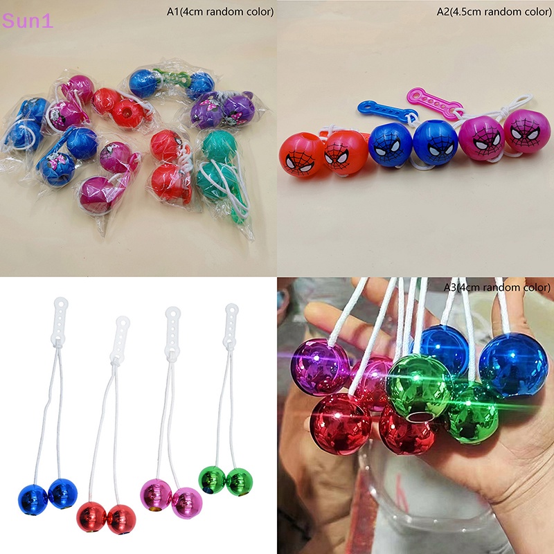 1 Cây Clackers Nhựa Mini Giảm Căng Thẳng Màu Sắc Ngẫu Nhiên Cho Bé