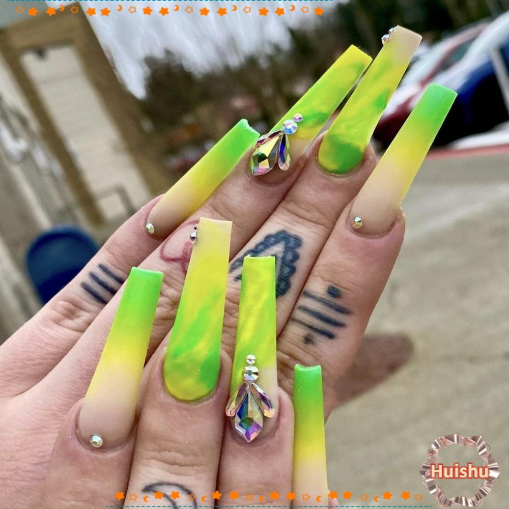 HS Bộ Móng Tay Giả Dạng Ấn Có Thể Tháo Rời Thời Trang Cho Nữ