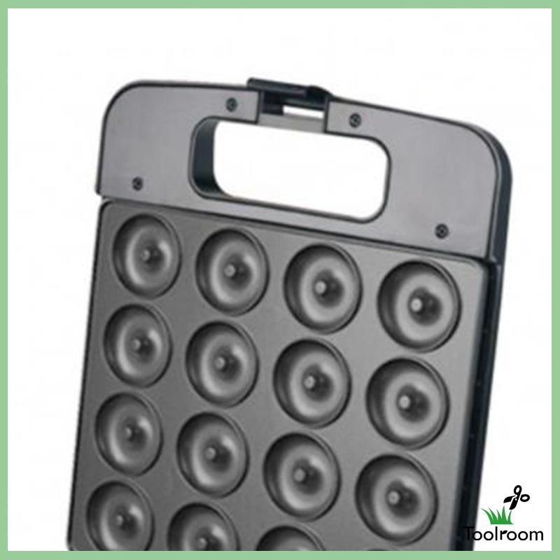 Máy Làm Bánh Donut Mini 1400W Không Dính Có Đèn Chỉ Báo Tiện Dụng