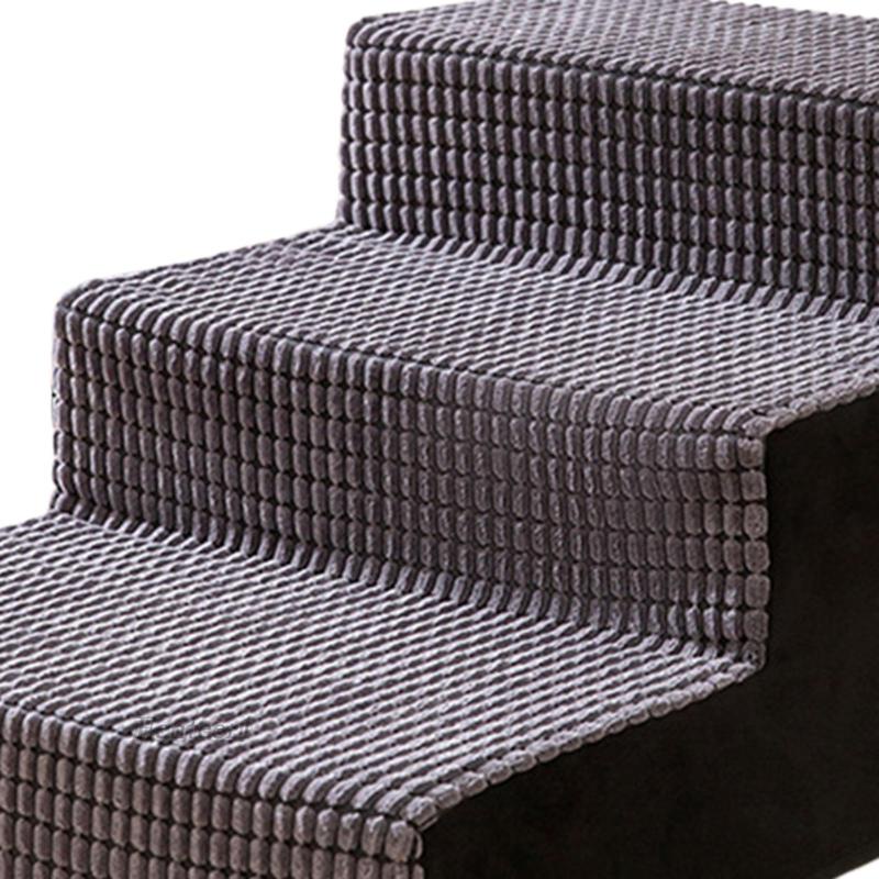 Vỏ Bọc Bậc Cầu Thang 3 Bước Bằng Vải Nhung Chống Trượt Có Thể Giặt Sạch Dành Cho Cún Cưng