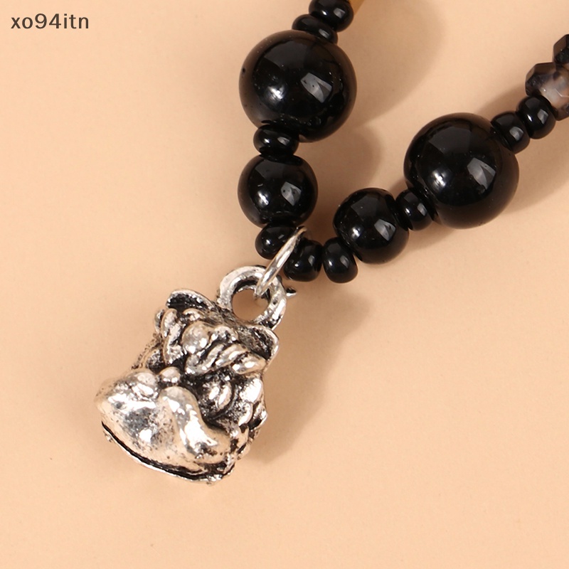 Vòng Cổ Chuỗi Hạt Mặt Sư Tử May Mắn Phong Cách Trung Hoa Cổ Điển Dành Cho Nam Và Nữ