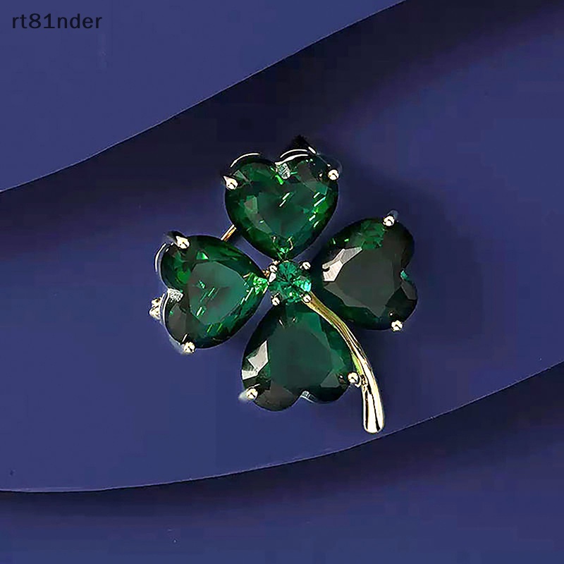 Rt Ghim Cài Áo Cố Định Bốn Lá May Mắn Đính Đá Zircon Sáng Bóng Cổ Điển Chốngemptied Làm Quà Cưới Cho Bạn Gái n