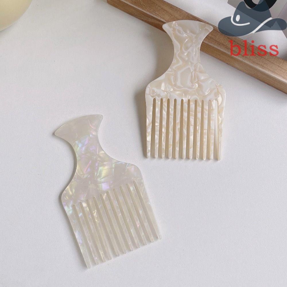 BLISS Lược Chải Tóc Răng Dài Chống Tĩnh Điện Họa Tiết Da Báo Chuyên Nghiệp Cho A Afro