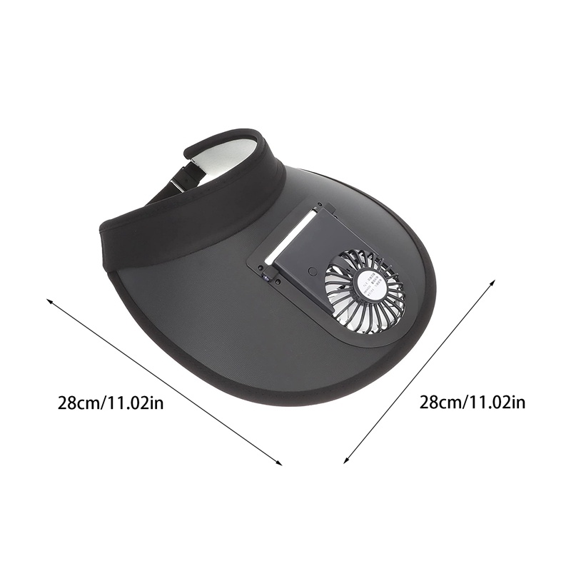 Mũ Chống Nắng Mùa Hè Vành Rộng Có Quạt Điện Và Sạc USB Thời Trang