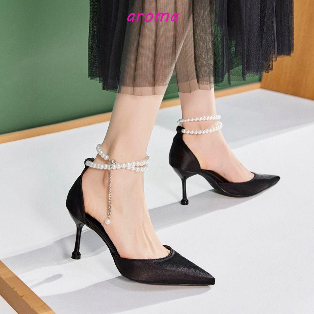 AROMA Phụ Kiện Trang Trí Giày Cao Gót Chống Rơi Thời Trang Cho Nữ