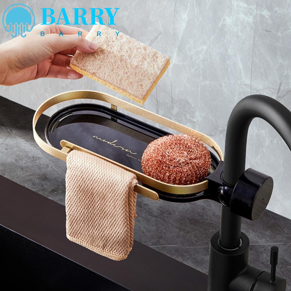 BARRY 1 Giá Đỡ Bọt Biển Rửa Chén Bằng Nhôm Tiết Kiệm Không Gian Không Cần Khoan Lỗ