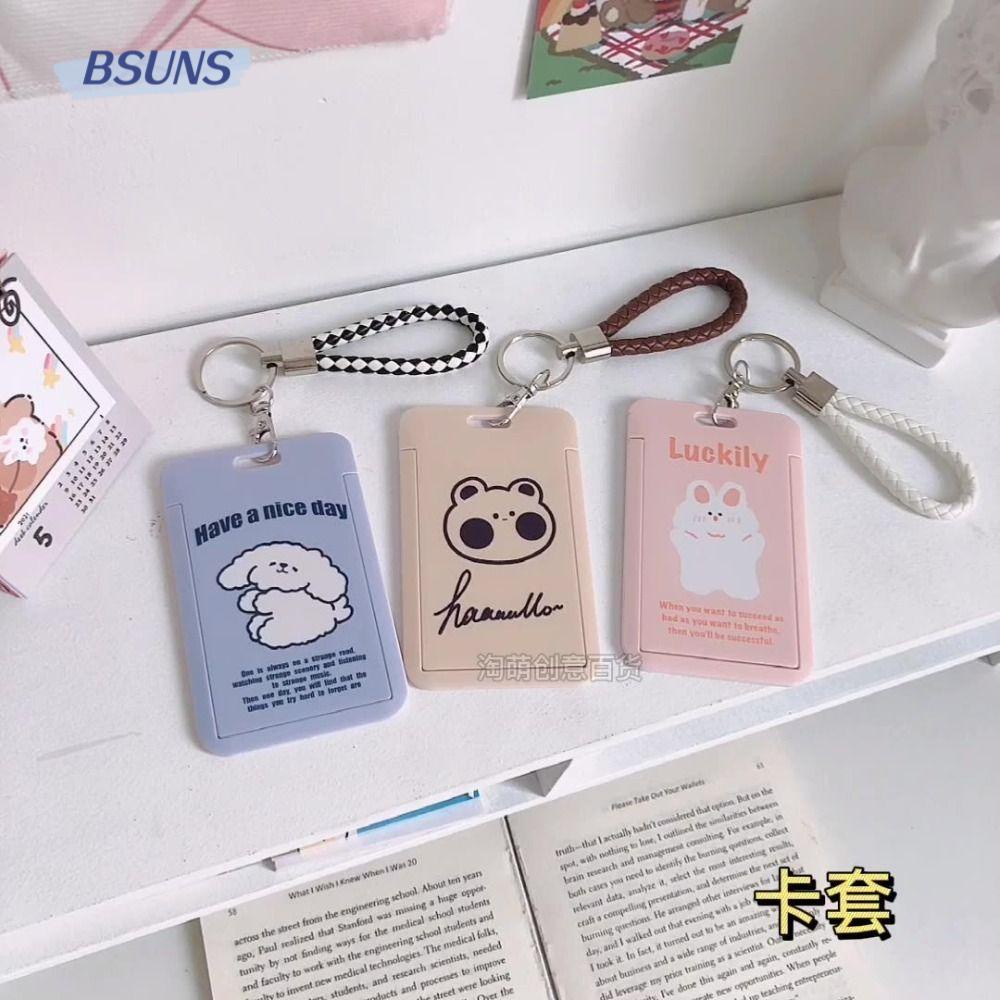 BSUNS Ví Nhựa Đựng Thẻ Tín Dụng / Danh Thiếp Họa Tiết Hoạt Hình Cho Nam Nữ