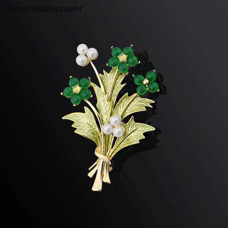 Smallbrainssuper Ghim Cài Áo Hình Cầu Đính Đá Phong Cách Âu Mỹ Thời Trang Cho Nữ SBS