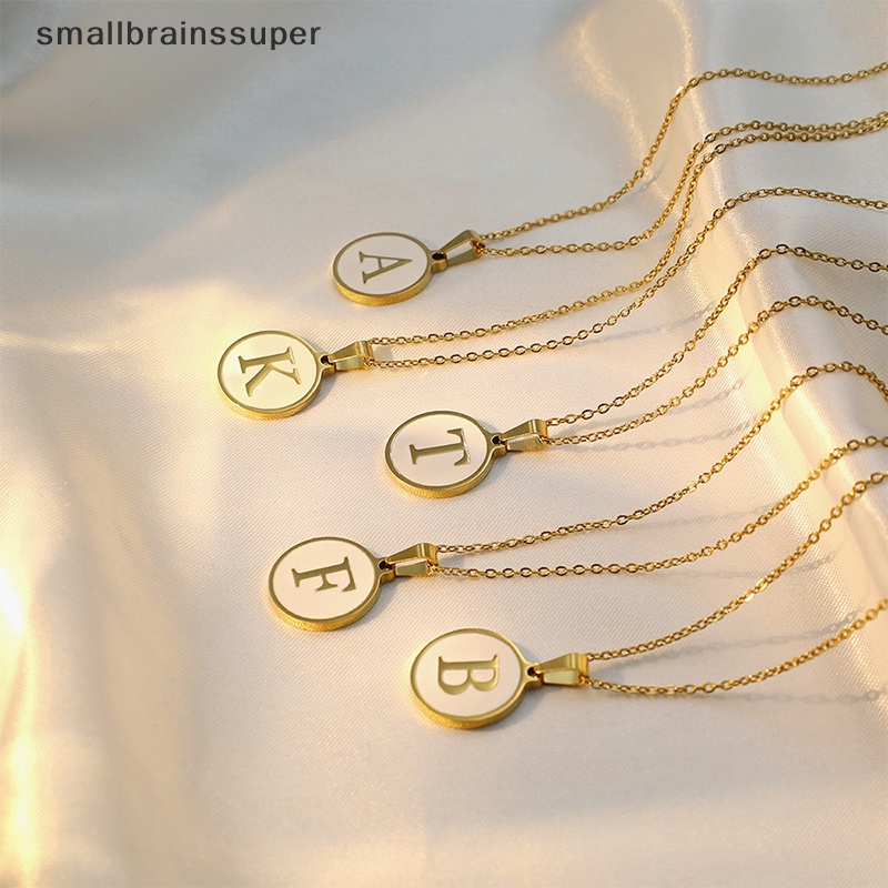 Vòng cổ Mặt Hình Chữ Cái Từ A-Z Tráng Men Thời Trang Cho Nam Và Nữ