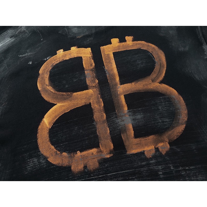 Ba-mới Áo Thun Tay Ngắn In Hình Vẽ Bằng Đất Sét Cổ Điển Hai B Thời Trang Unisex