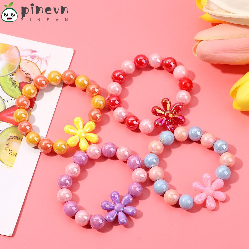 PINEVN Vòng Tay Chuỗi Hạt Đính Hoa Thiết Kế Sáng Tạo Cho Nữ