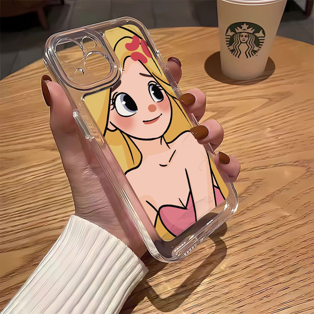 Ốp Điện Thoại Dẻo Họa Tiết Cô Gái Giận Dữ Dễ Thương Cho Iphone14Promax 12 711 13 8piPhone14Promax