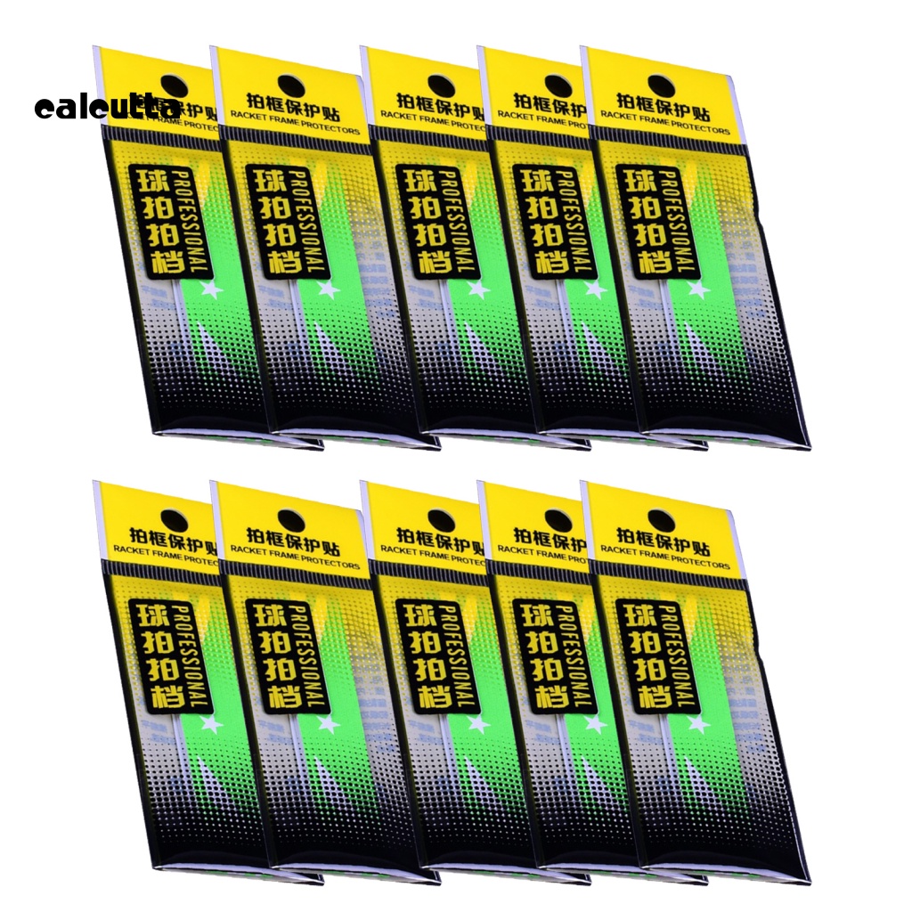 Bộ 10 Miếng Dán Bảo Vệ Đầu Vợt Bằng Da Giả Chống Mòn Có Thể Tái Sử Dụng
