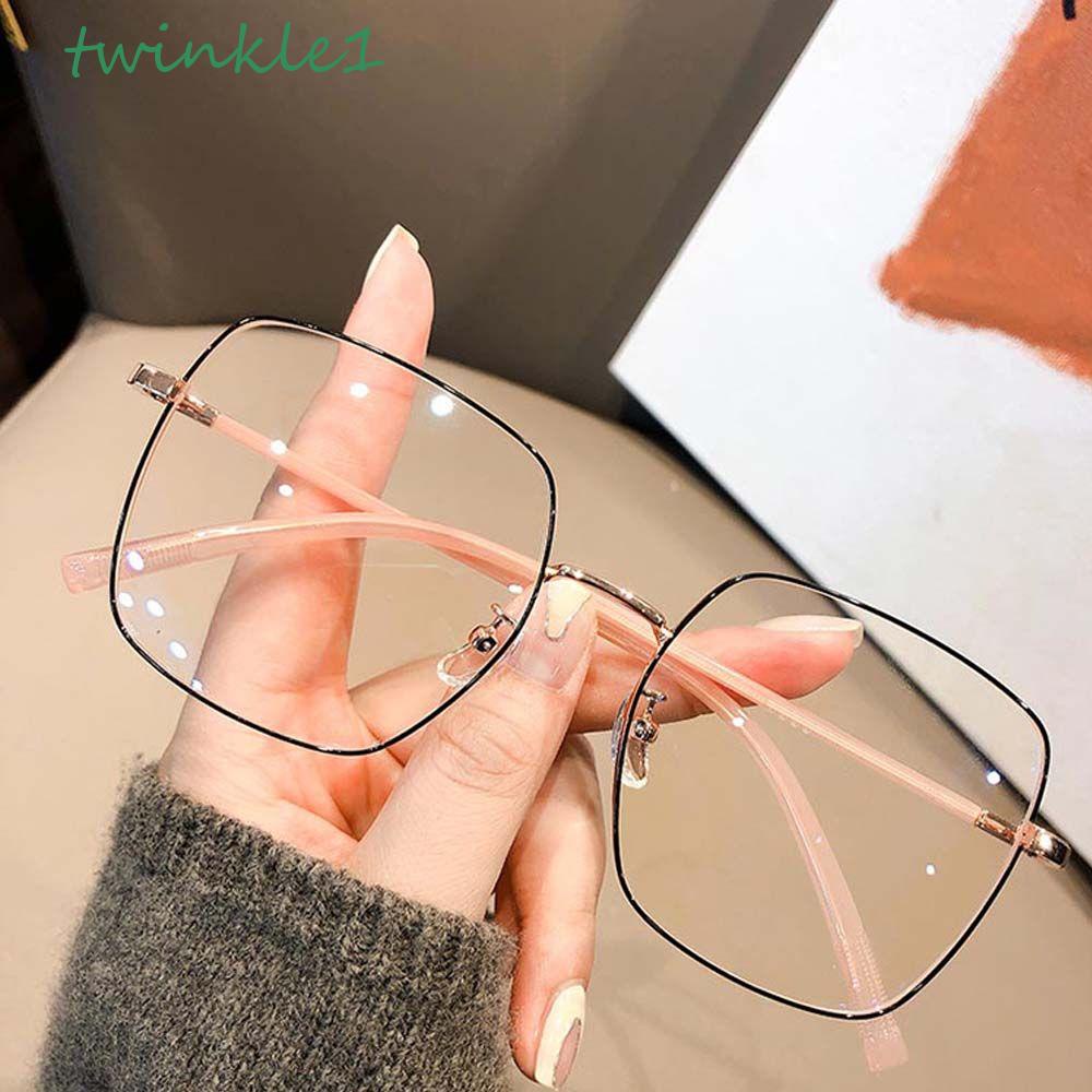 TWINKLE Mắt Kính Gọng Kim Loại Phong Cách Retro Thời Trang Cho Nữ