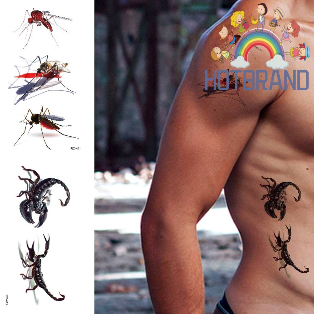 Set 20 Hình Xăm Dán 3D Chống Nước Độc Đáo Cá Tính