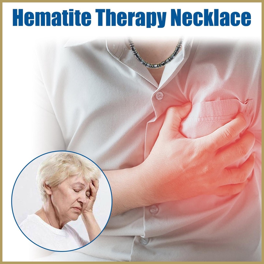 Vòng cổ Đá Hematite Phong Cách Punk Hip Hop Cho Nam