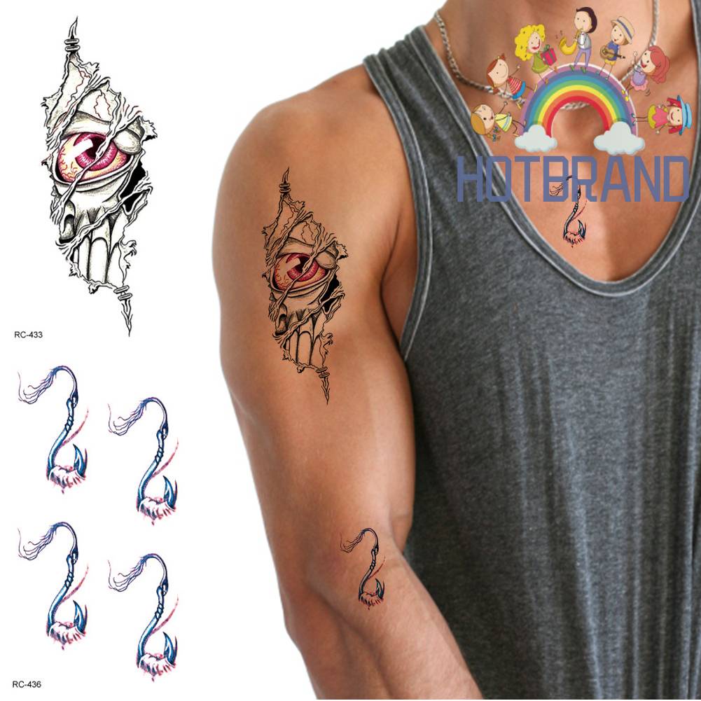 Set 20 Hình Xăm Dán 3D Chống Nước Độc Đáo Cá Tính