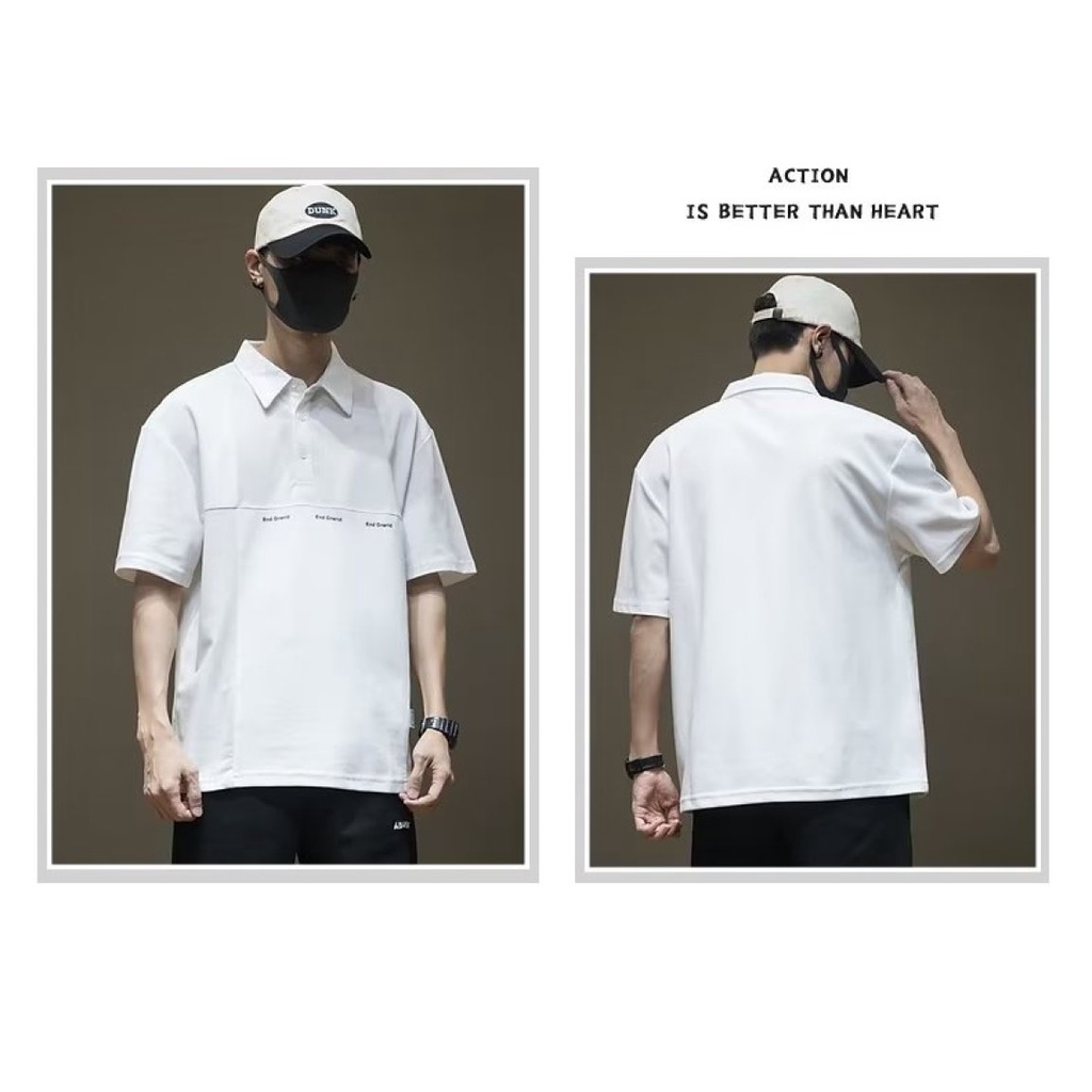 Áo polo Tay Ngắn Chất Liệu Cotton Cao Cấp Có Size Từ M-8XL Thời Trang Theo Phong Cách Mỹ Cho Nam