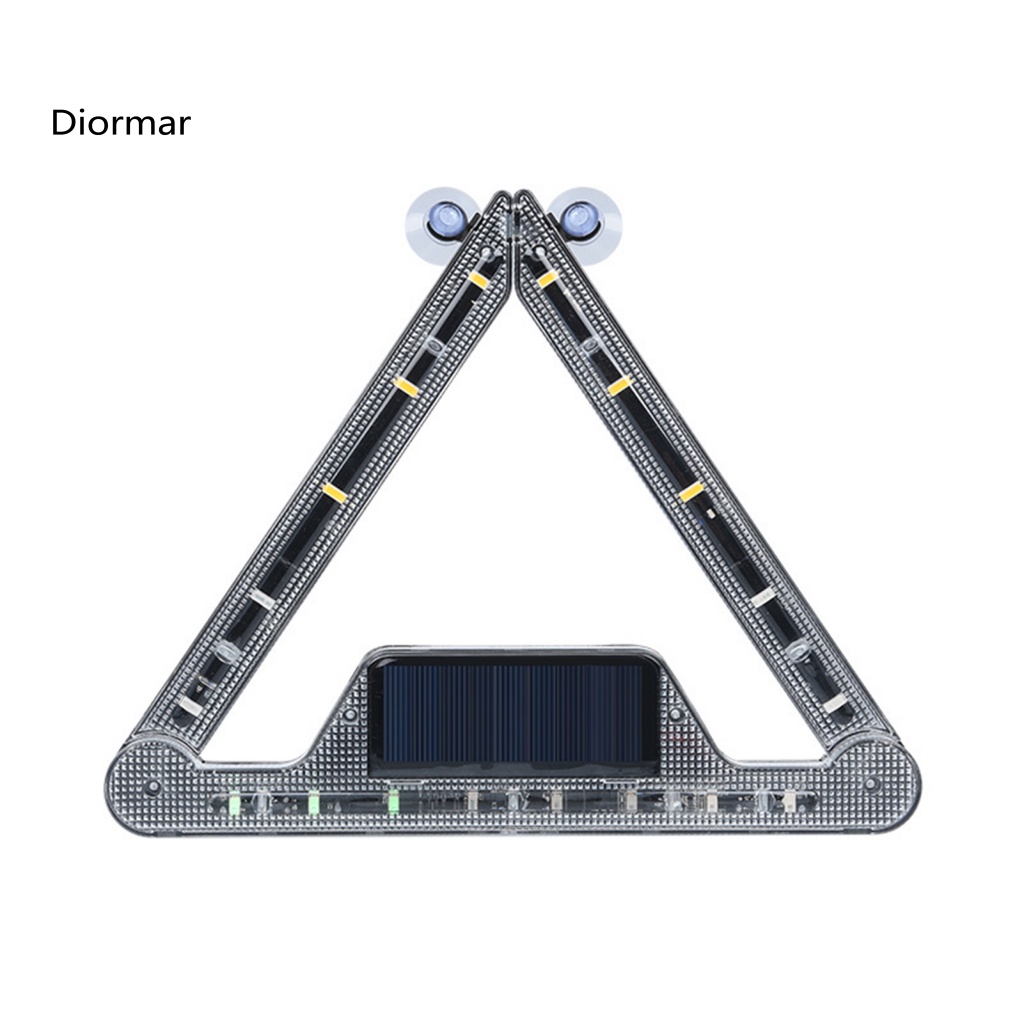1 Bộ Đèn Cảnh Báo Khẩn Cấp Hình Tam Giác Có Thể Gấp Gọn Tiện Dụng Cho Xe Hơi