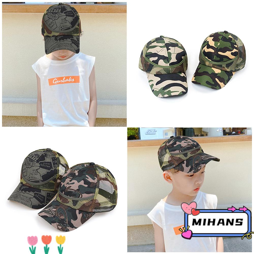 MIH Mũ Lưỡi Trai Phối Lưới Thời Trang Mùa Hè Cho Bé 3-9 Tuổi