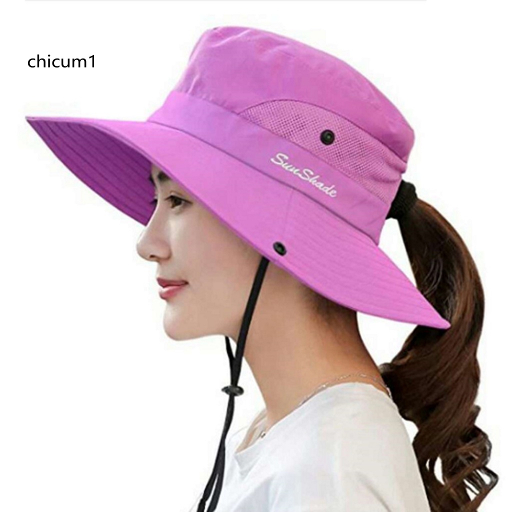 Mũ Bucket Màu Sắc Tương Phản Chống Nắng Có Thể Gập Lại Dành Cho Nam Và Nữ