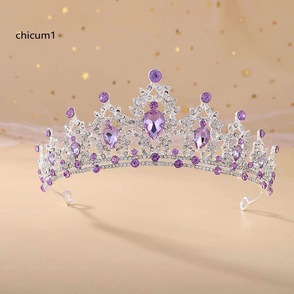 Vương Miện Đội Đầu Đính Đá Lấp Lánh Cho Cô Dâu