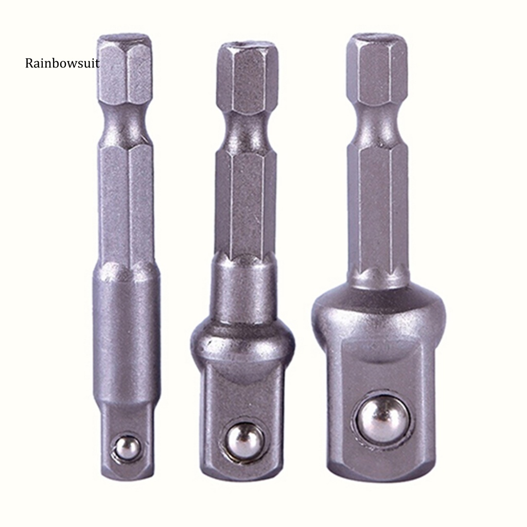 Bộ 3 Đầu Chuyển Đổi Mũi Khoan Lục Giác 1 / 4inch 3 / 8inch 1 / 2inch Chuyên Dụng