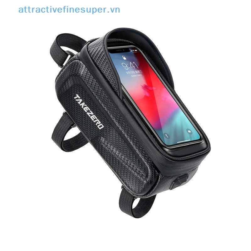 Afs Túi Đựng Điện Thoại Chống Nước Cảm Ứng Màn Hình Gắn Khung Trước Xe Đạp Leo Núi