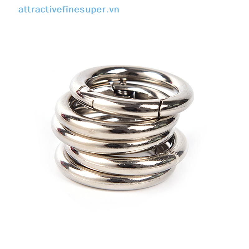 Afs Set 5 Móc Khóa Tròn Bằng Kim Loại 35mm