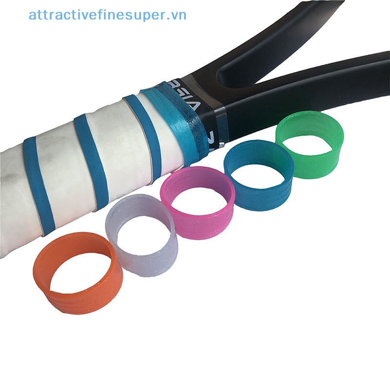 Afs Vòng Silicon Cố Định Tay Cầm Vợt tennis Màu Dạ Quang