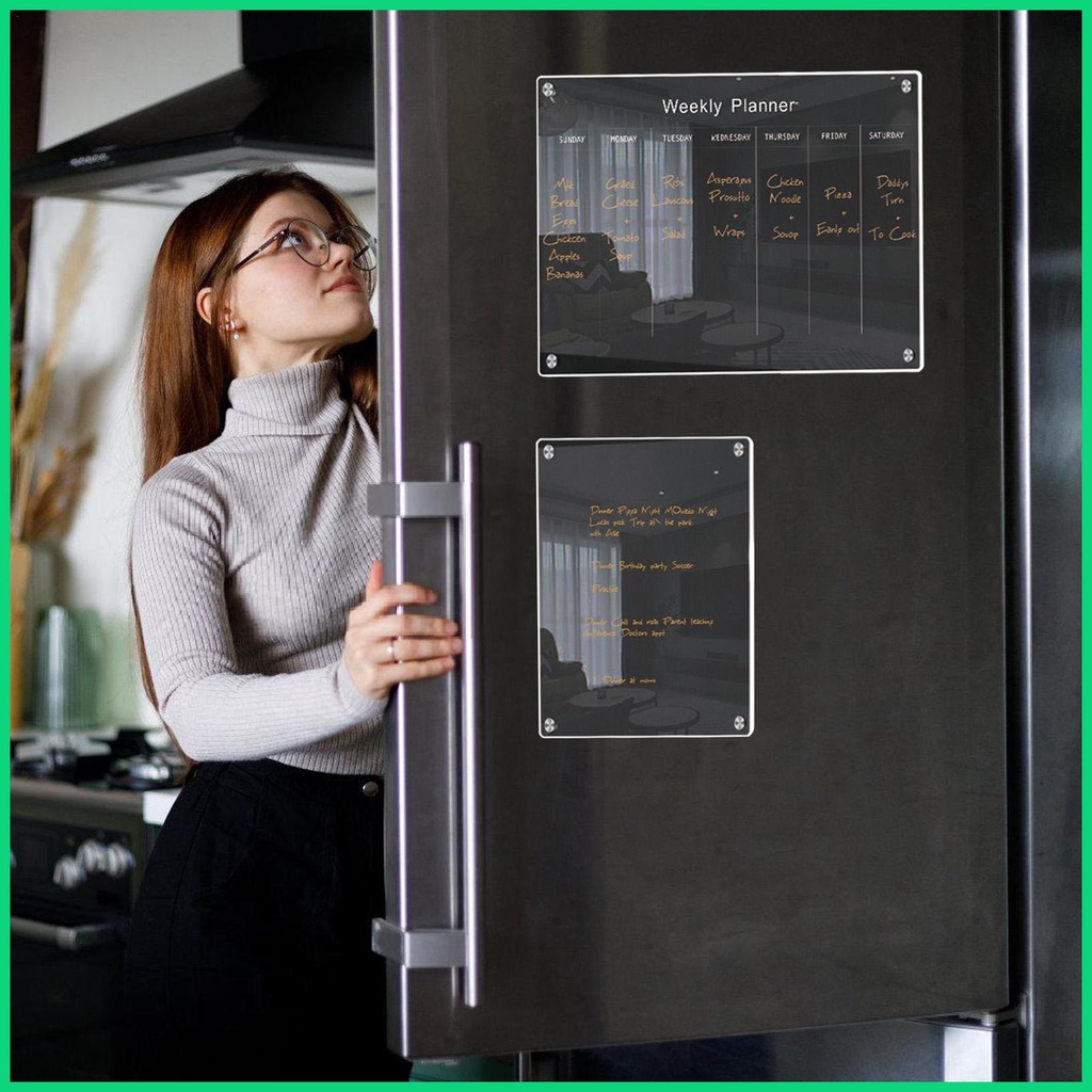 Bảng Trắng Ghi Chú Từ Tính Bằng Acrylic Nhỏ Gọn Cho Jwvn