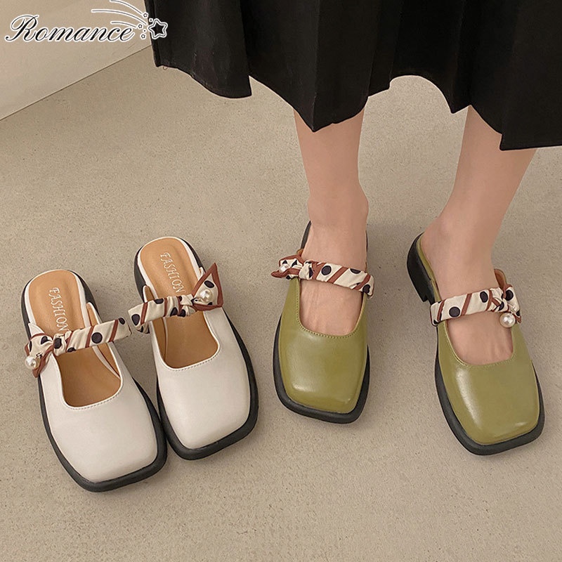 Dép sandal Bít Mũi Đế Dày Chống Trượt Phong Cách Mới Cho Nữ