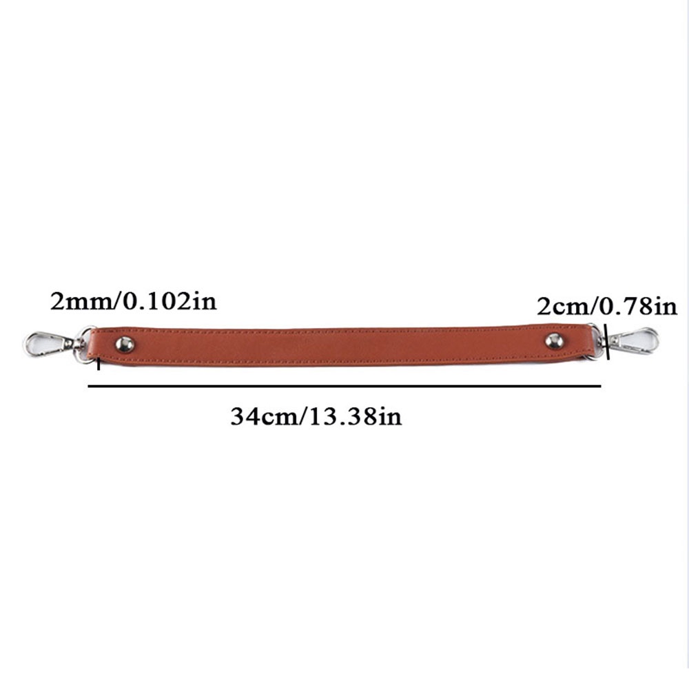 Dây Đeo Túi Xách 34cm Bằng Da PU Nhân Tạo Màu Trơn Thời Trang