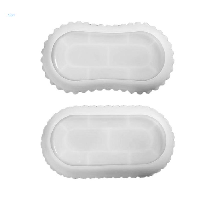 Khuôn Silicone Làm Khay Đựng Trang Sức Hình Oval / Trái Tim