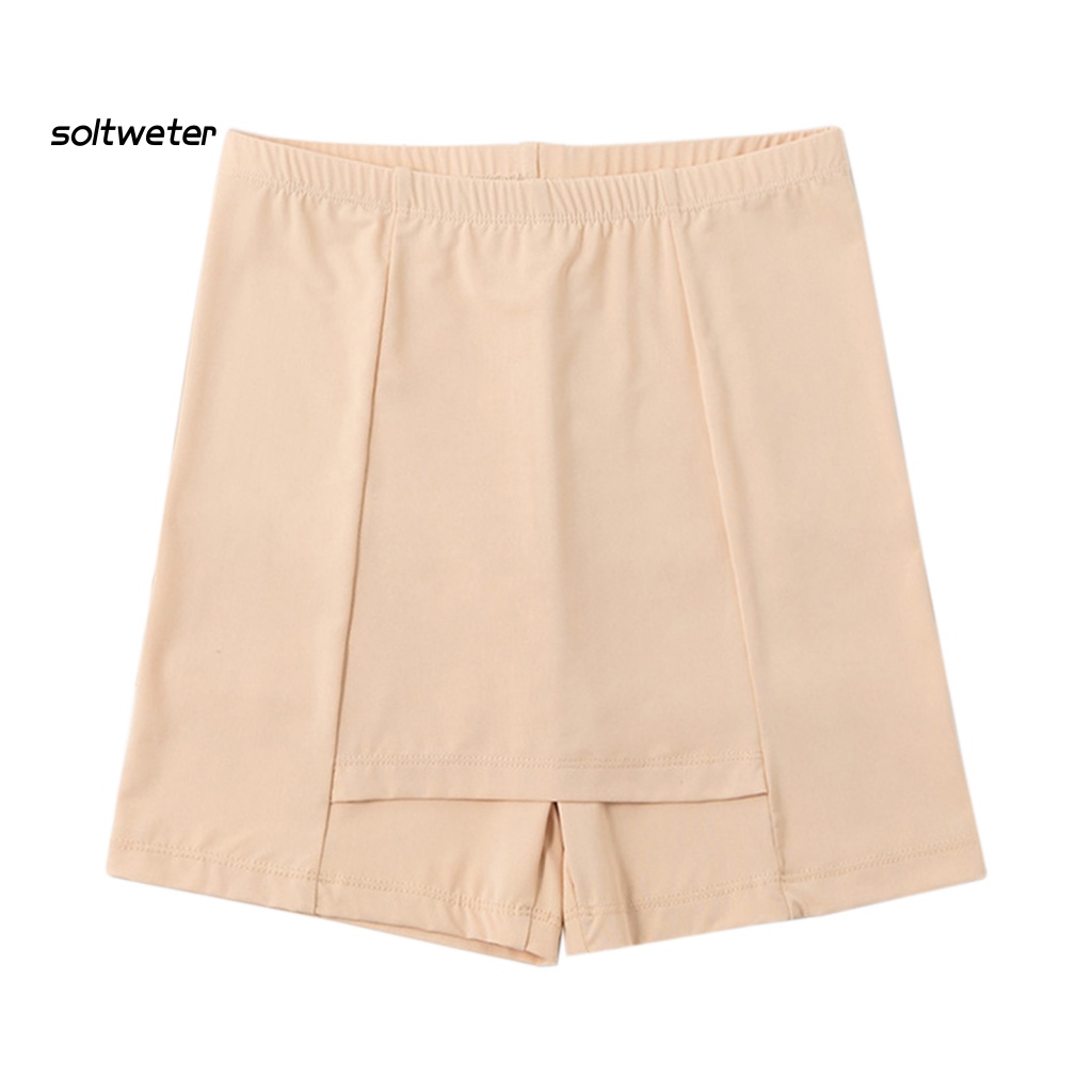 Quần Short Lưng Cao Co Giãn Hai Lớp Giúp Định Hình Eo An Toàn Cho Nữ