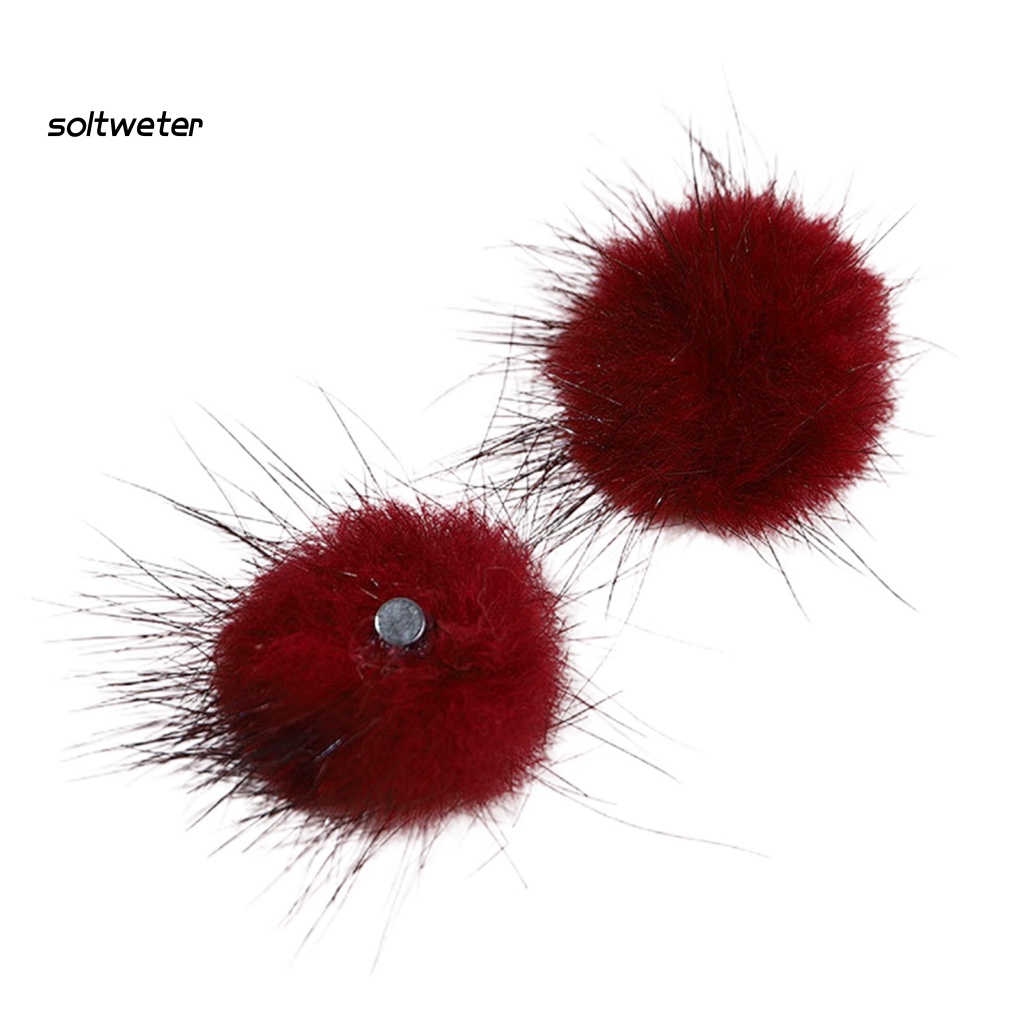 Phụ Kiện Quả Cầu Bông Trang Trí Móng Tay 3D DIY