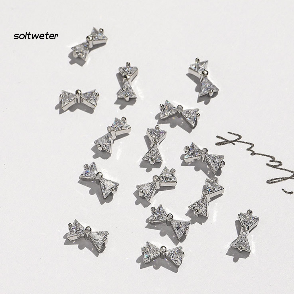 Phụ Kiện Trang Trí Móng Tay Hình Bướm 3D Lấp Lánh Dành Cho Nữ