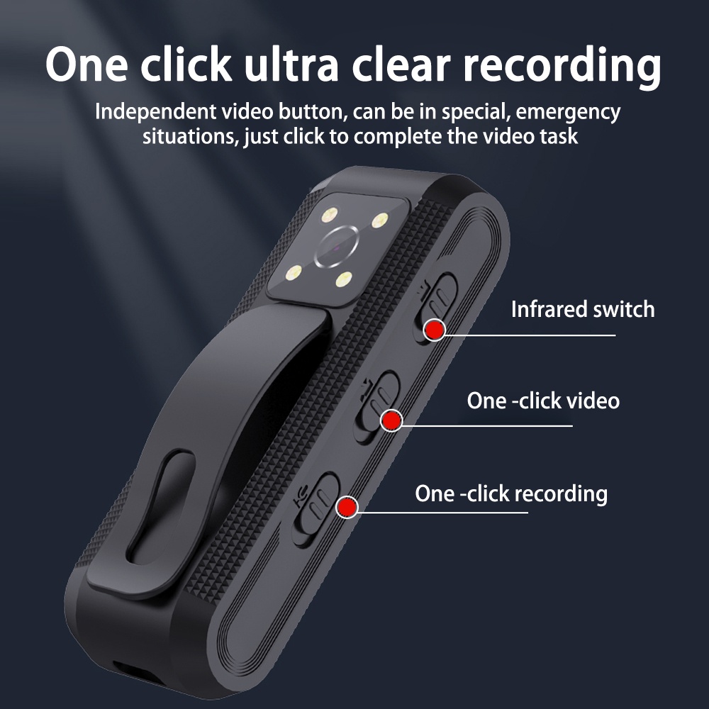 Camera Hành Trình Mini Một Nút Hỗ Trợ Quay Phim / Video / Chụp Ảnh Toàn Thân HD