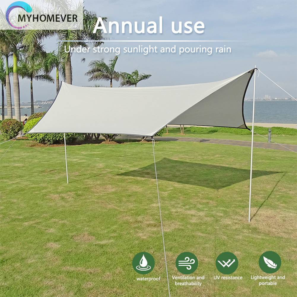 Tấm Bạt Che Nắng Chống Thấm Nước 3x4M Có Thể Gấp Gọn Tiện Dụng