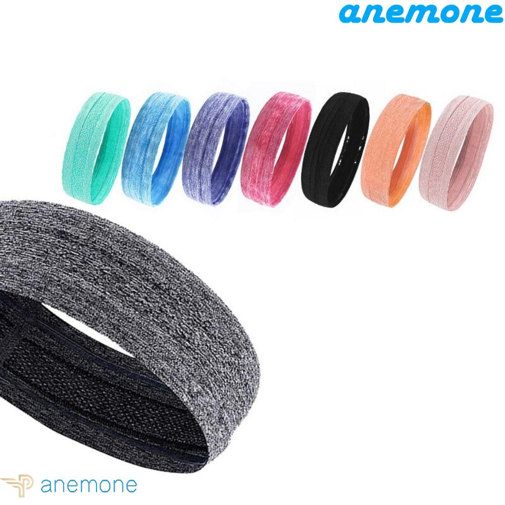 ANEMONE Băng Đô Quấn Trán Thể Thao Chống Trượt Chống Ẩm Cho Nam Nữ
