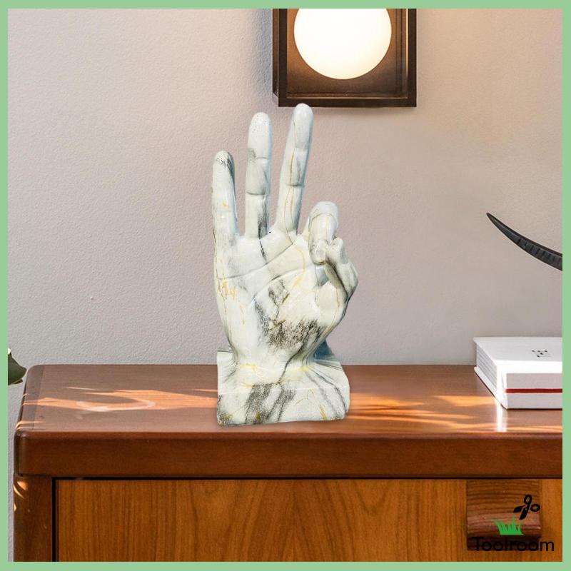 Đồ trang trí Tượng Cử Chỉ Ok Bằng Nhựa Resin Trang Trí Bàn / Hành Lang / Quán Bar / Nhà Cửa