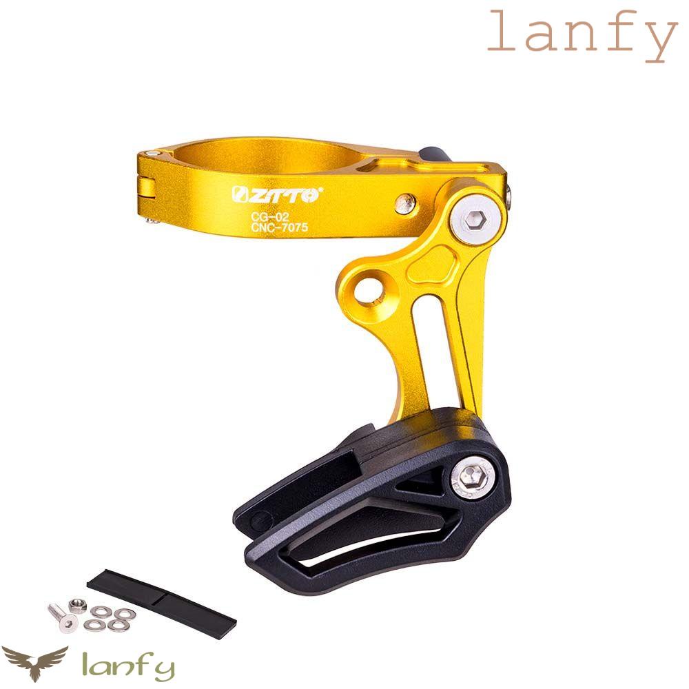 LANFY Khung Bảo Vệ Dây Xích Xe Đạp Màu Đen Siêu Bền Tùy Chỉnh Kích Thước 31.8 34.9mm Tiện Dụng