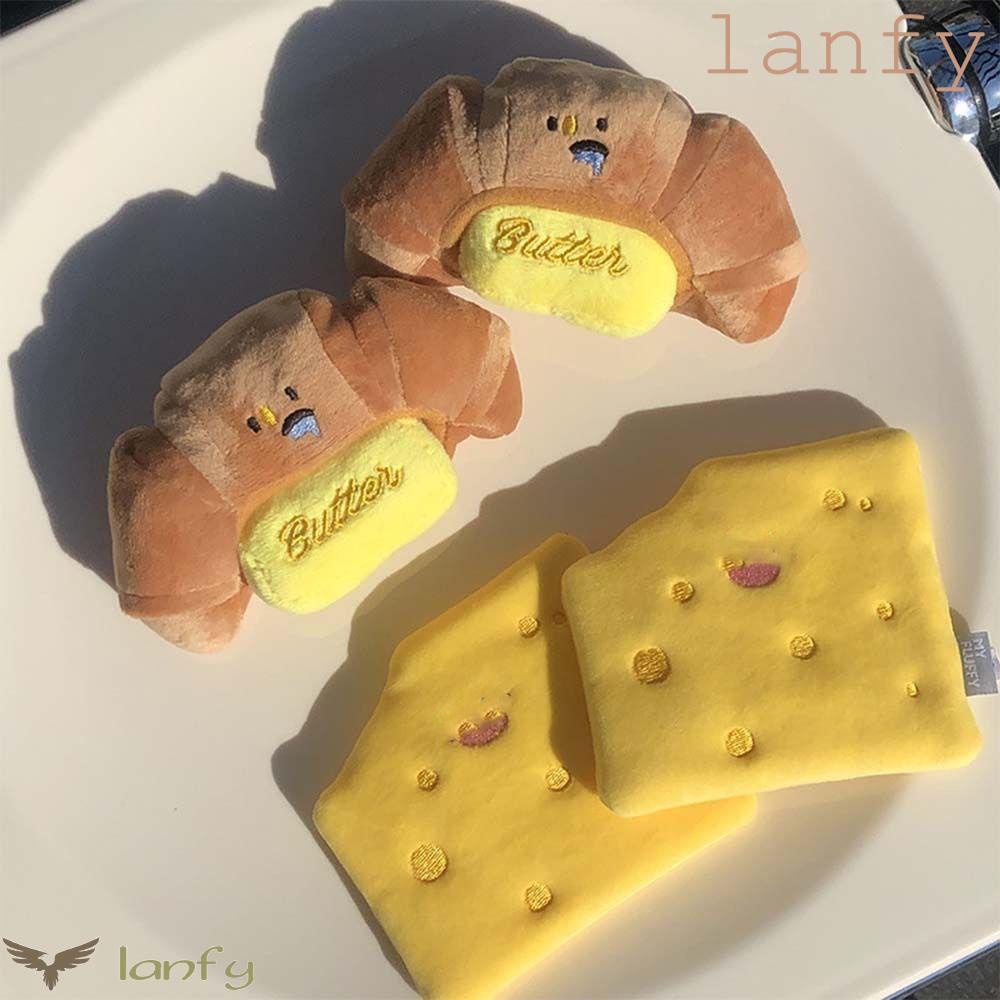 LANFY Đồ Chơi Nhồi Bông Hình Bánh Mì Sniffing Độc Đáo Cho Thú Cưng