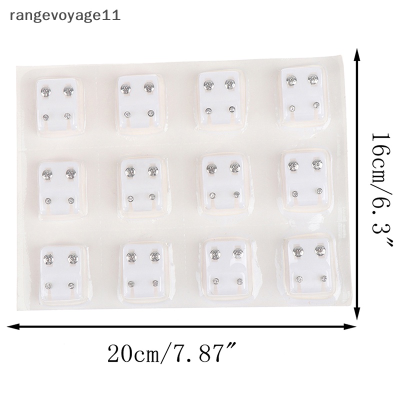 Set 12 Cặp Bông Tai Bằng Thép Không Gỉ Chất Lượng Cao
