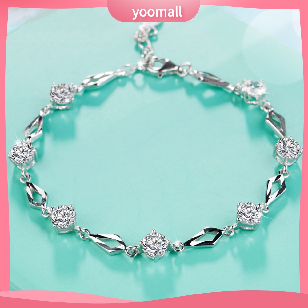 Vòng Đeo Tay Đính Đá Lấp Lánh Thời Trang Dành Cho Nữ