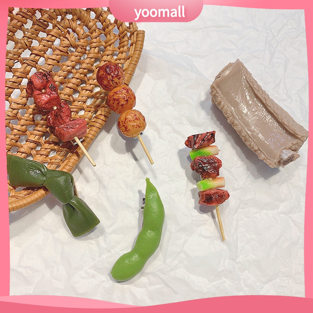 [YM] Kẹp Tóc Bắt Mắt Giả Trang Trí Thức Ăn Hầm Thức Ăn Cho Nữ Dự Tiệc