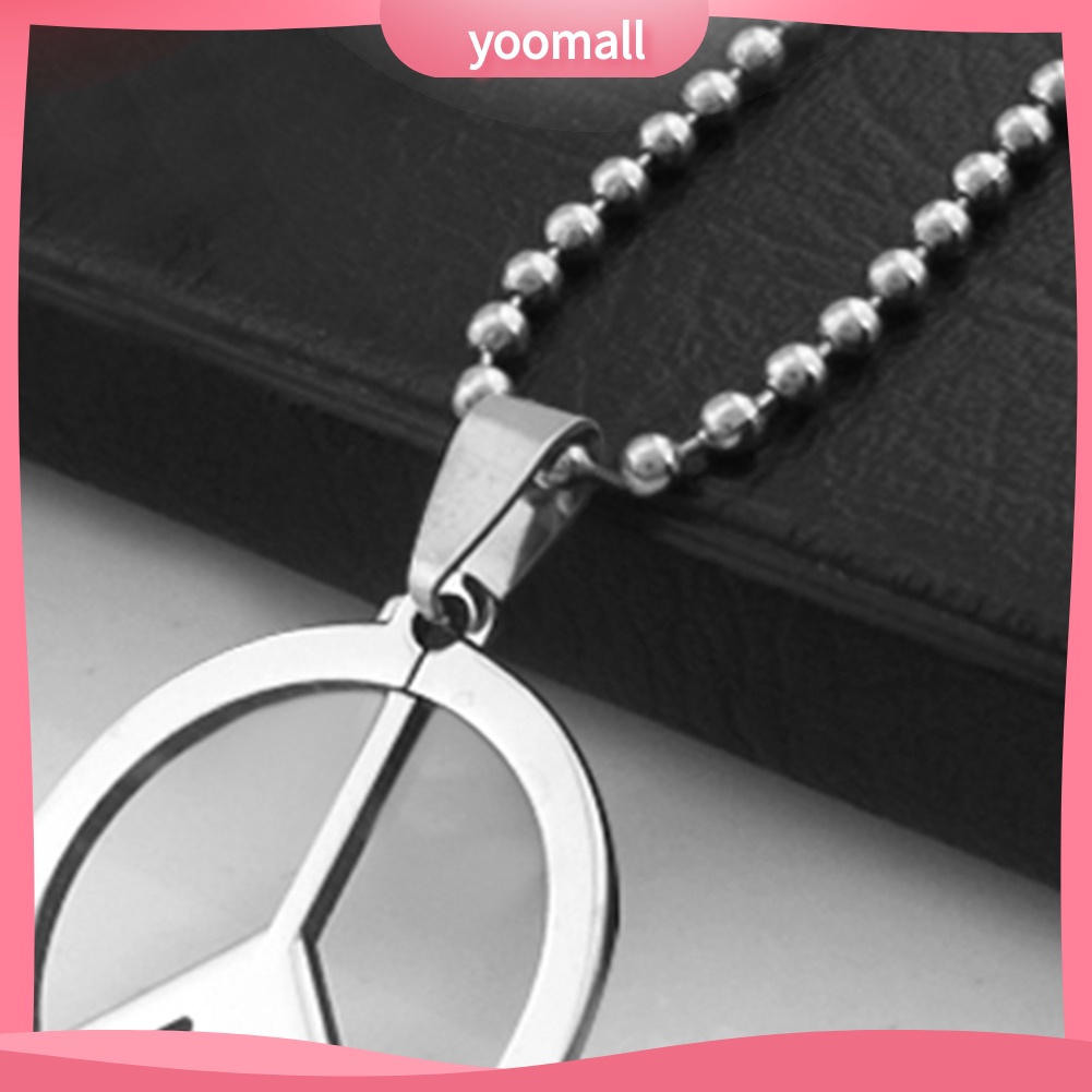 Vòng cổ Mặt Biểu Tượng Hòa Bình Bằng Thép Không Gỉ Cho Nam