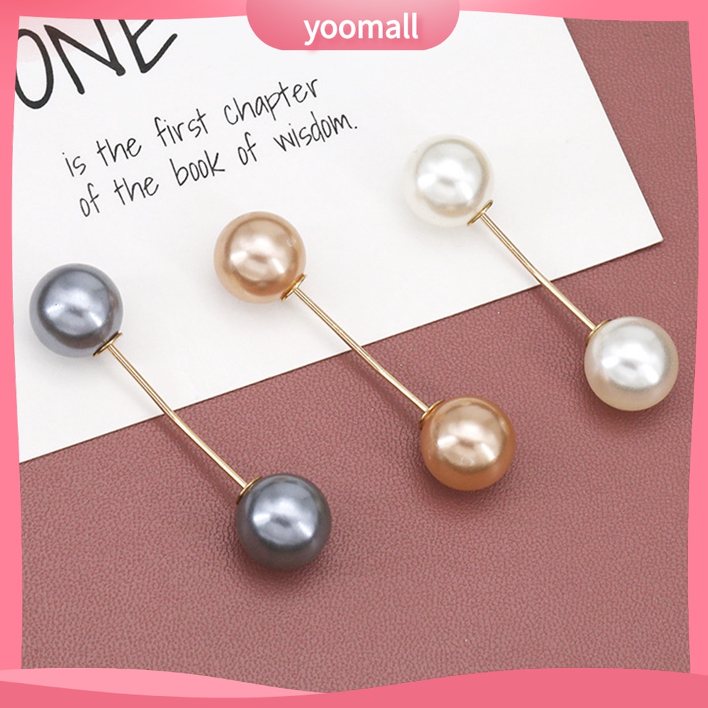 [YM] Trâm Cài Áo Cố Định Quần Áo Đính Ngọc Trai Nhân Tạo Duyên Dáng Đơn Giản Cổ Điển