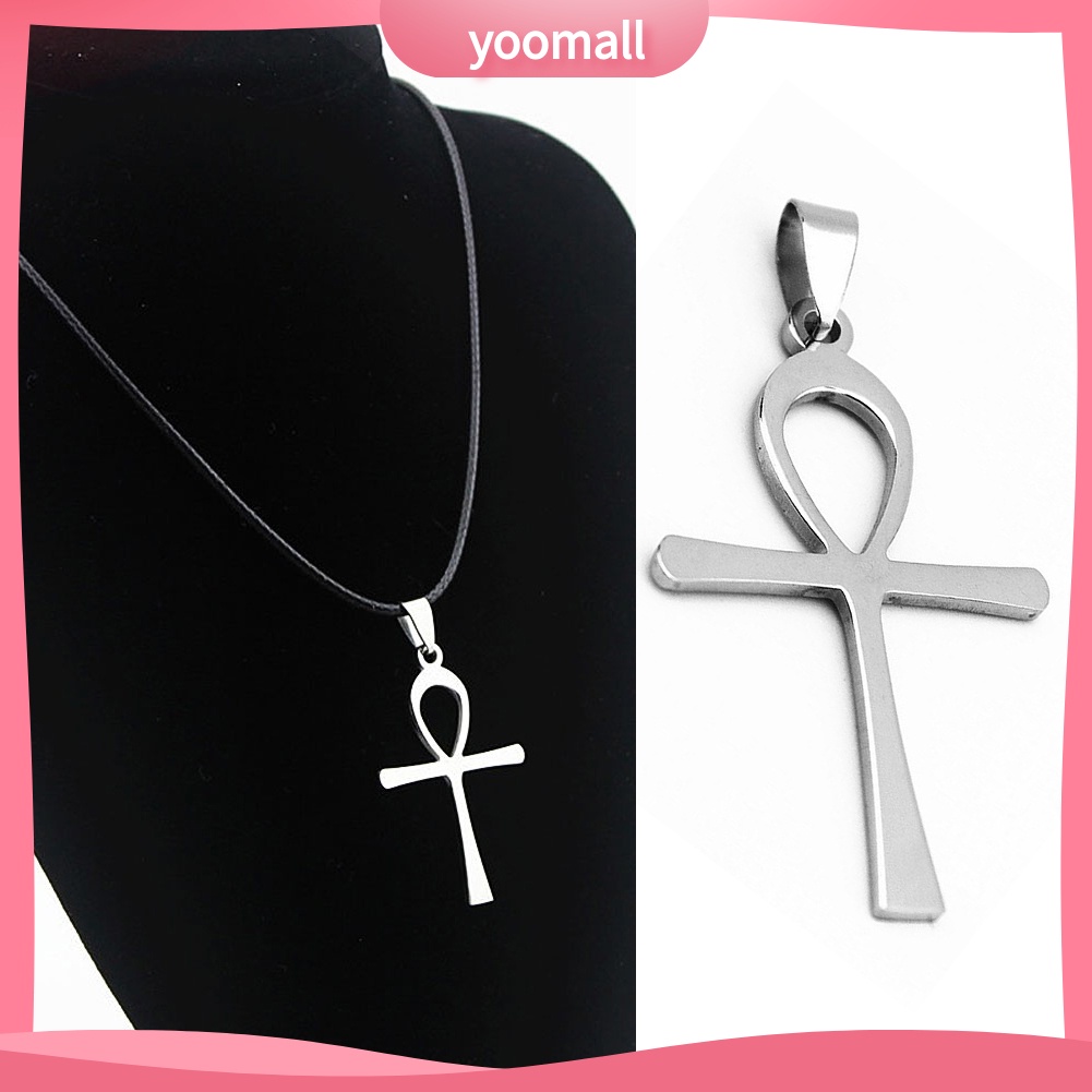 Vòng Cổ Choker Giả Da Mặt Thánh Giá Phong Cách Vintage