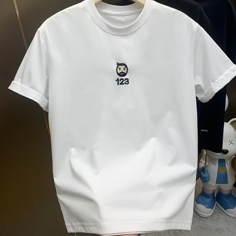 Áo Thun Tay Ngắn Cổ Tròn Dáng Rộng In Hình Thời Trang Mùa Hè Cho Cặp Đôi